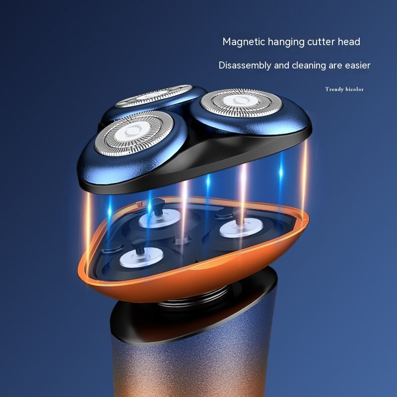 New 2024-2025 Color Matching Multifunctional Shaving Fully Washable Intelligent 3D Floating Magnetic Suction Shaver-FREE SHIPPING