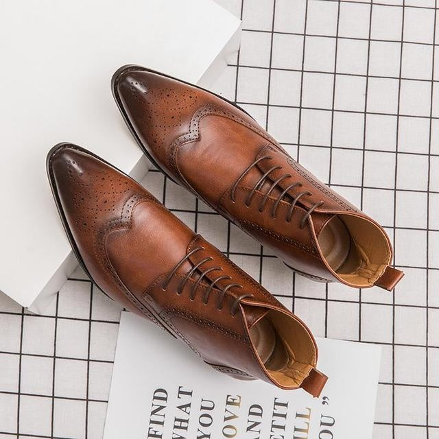 Men's fashionable patterned Martin boots