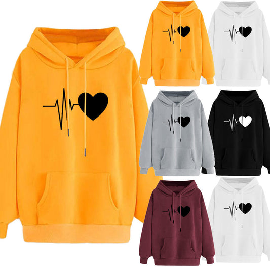 Women's Loose Casual Fleece Hoodie Sweatshirt Buy one Hoodie get a free laptop stand