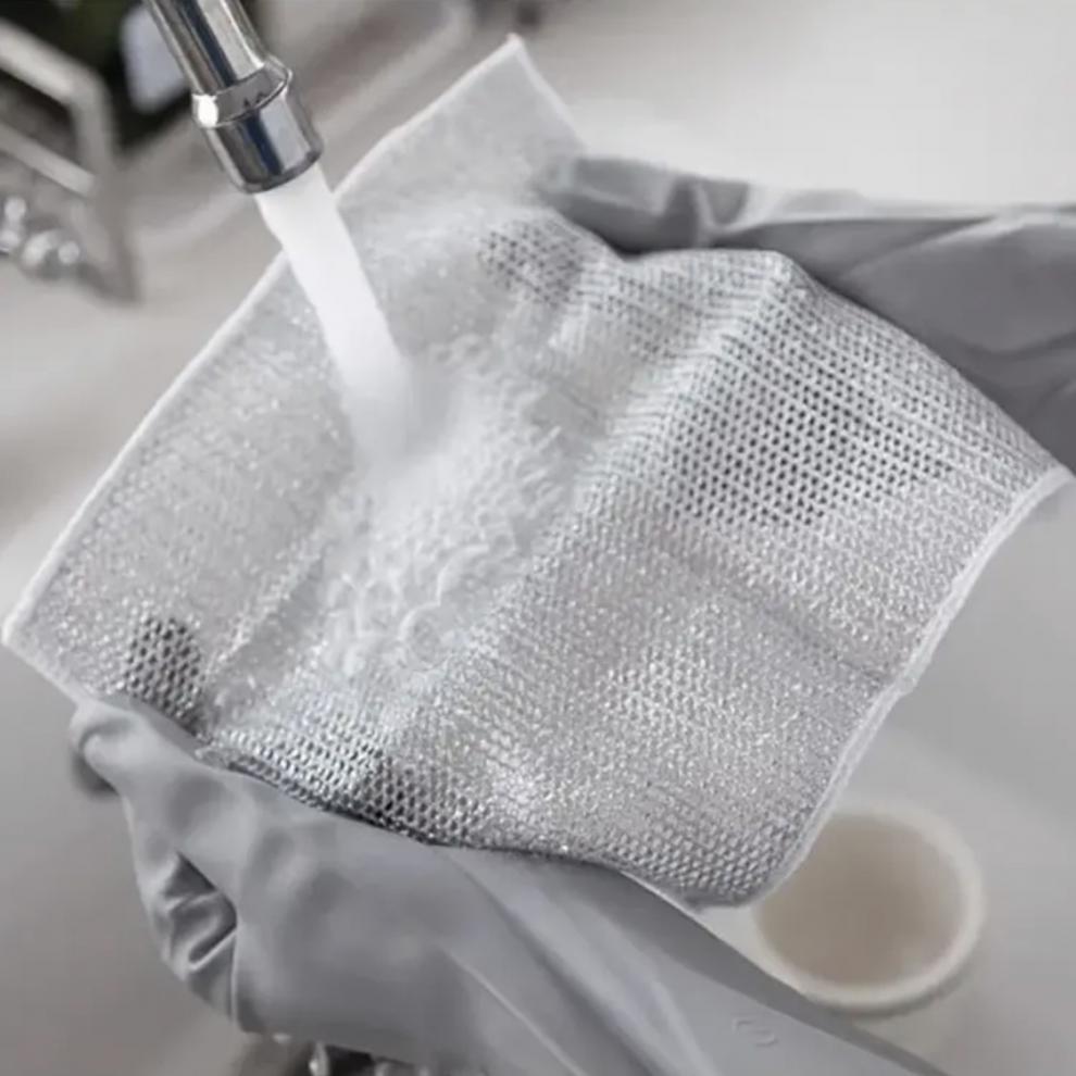 Steel Wire Ball Cloth Kitchen Cleaning Dishcloth BUY ONE AND GET A FREE GIFT A LAPTOP STAND