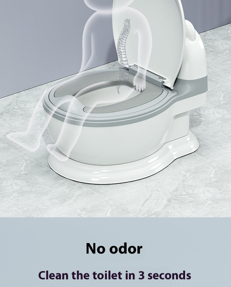 Simulated Enlargement Of Children's Toilet Seat