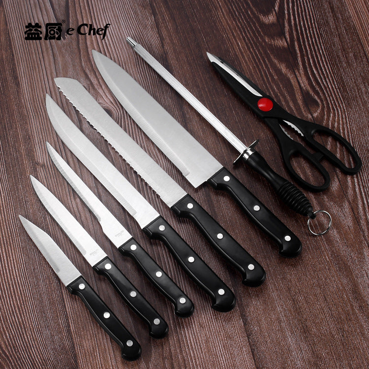 kitchen knife solid wood seat 15-piece knife set suit household kitchen full set knife handle with full multifunctional