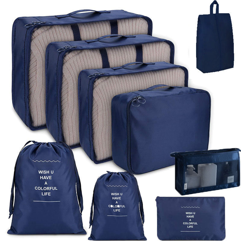 Eight-piece travel storage bag set