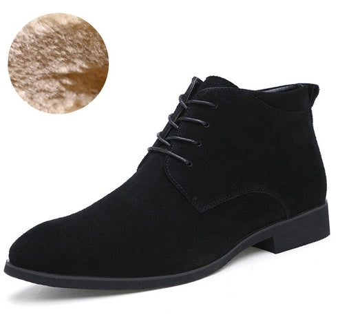 Business shoes men's British pointed Derby shoes in the middle of the line with youth casual shoes Italian shoes