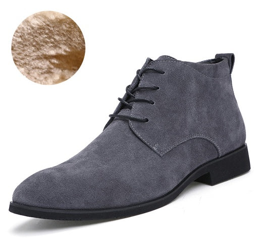 Business shoes men's British pointed Derby shoes in the middle of the line with youth casual shoes Italian shoes