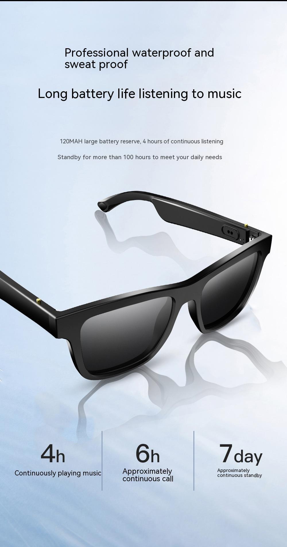 NEW 2024 Smart Glasses Black Technology Headset Bluetooth Sunglasses FREE SHIPPING FREE SHIPPING FREE SHIPPING