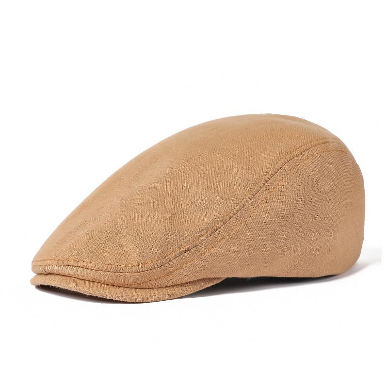 Men's Cotton Flat Top Truck Driving Cap Outdoor Activities Gardening Golf Hiking Travel Irish Newsboy Cap