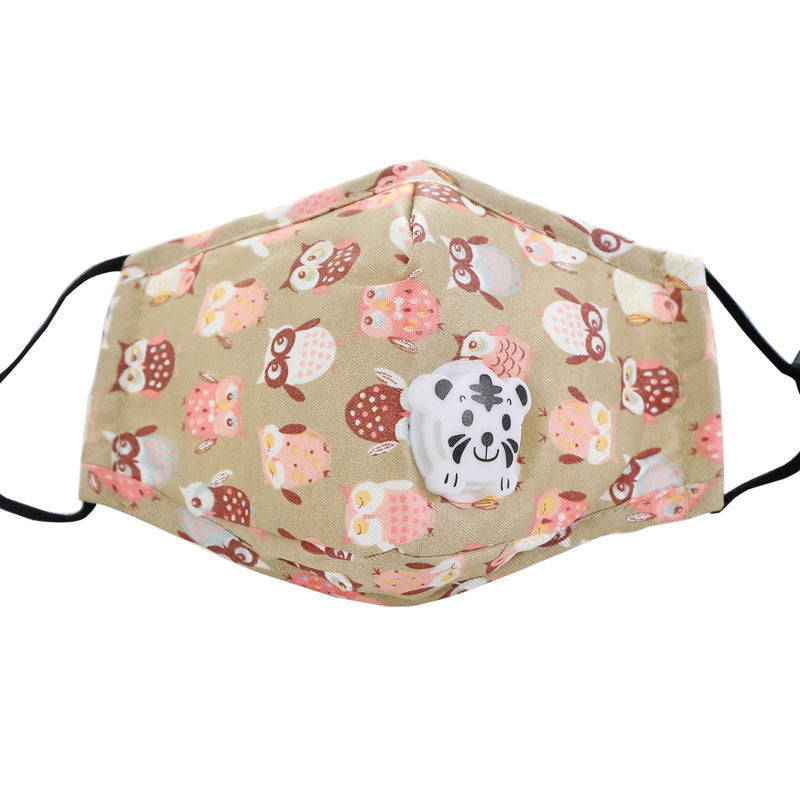 Children's cartoon printed cotton mask