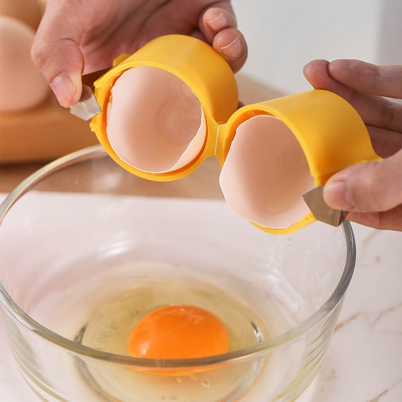 Egg Shell Opener Egg Opener Handheld Portable Egg Cutting Kitchen Baking Tools Egg Cracker For Cooking