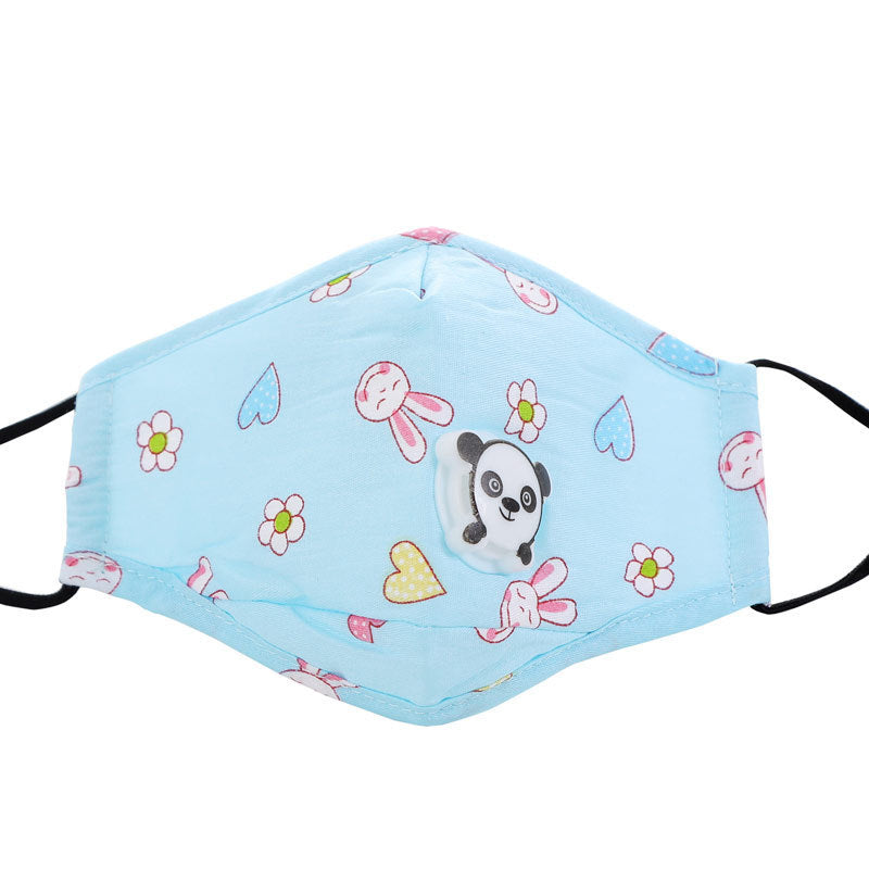 Children's cartoon printed cotton mask