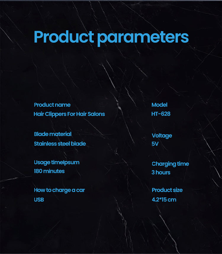 Hair Clippers For Hair Salons Professional Electric Hair Clippers kit for Men Cordless Clippers Hair Trimmers Grooming Set 1/2PC