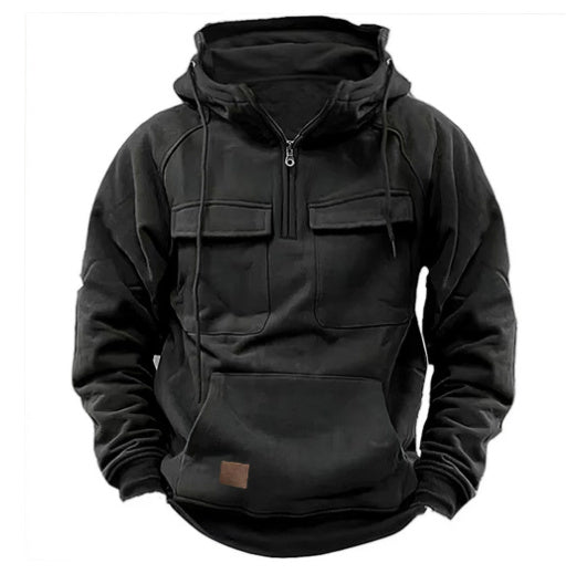 Men's Zip-up Hoodies Sweatshirt With  Drawstring And Pocket Design Fashion Casual Sports Sweatshirt