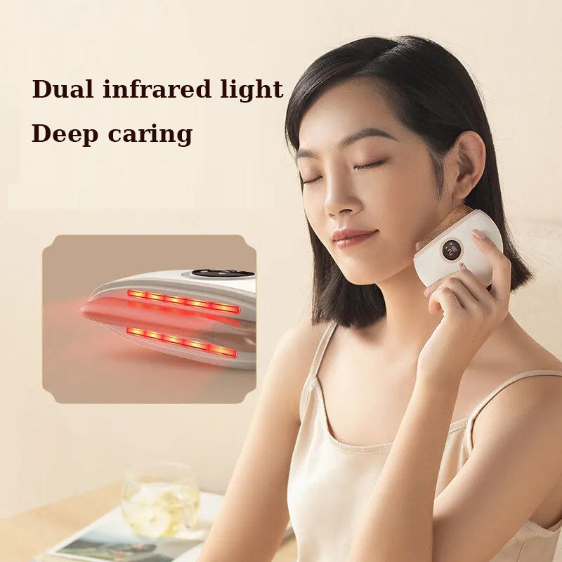 Bianstone Electric Gua Sha Face Lifting Puffiness Eliminating Device Face Neck Shaping