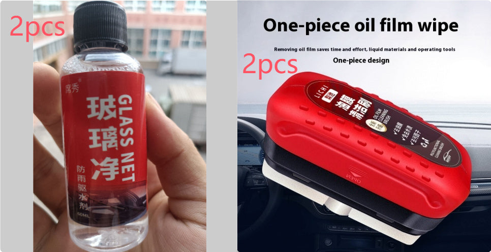 New 2024 - 2025 Car Glass Oil Film Cleaning Brush Strong Decontamination