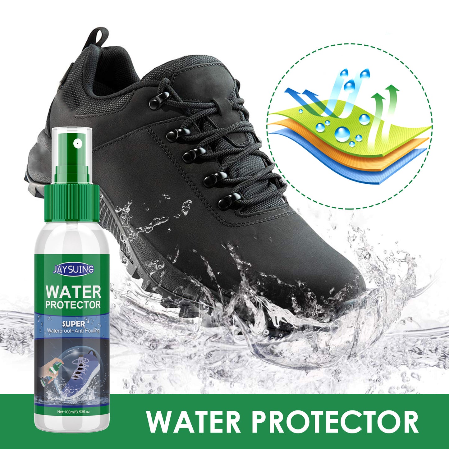 Leather Boots Hydrophobic Cleaning Antifouling Spray