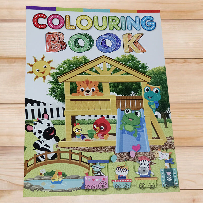 Cartoon English Calligraphy Exercise Book Children Coloring 2025-2026