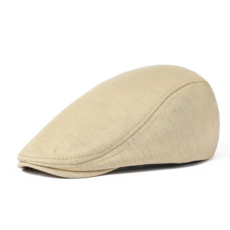 Men's Cotton Flat Top Truck Driving Cap Outdoor Activities Gardening Golf Hiking Travel Irish Newsboy Cap