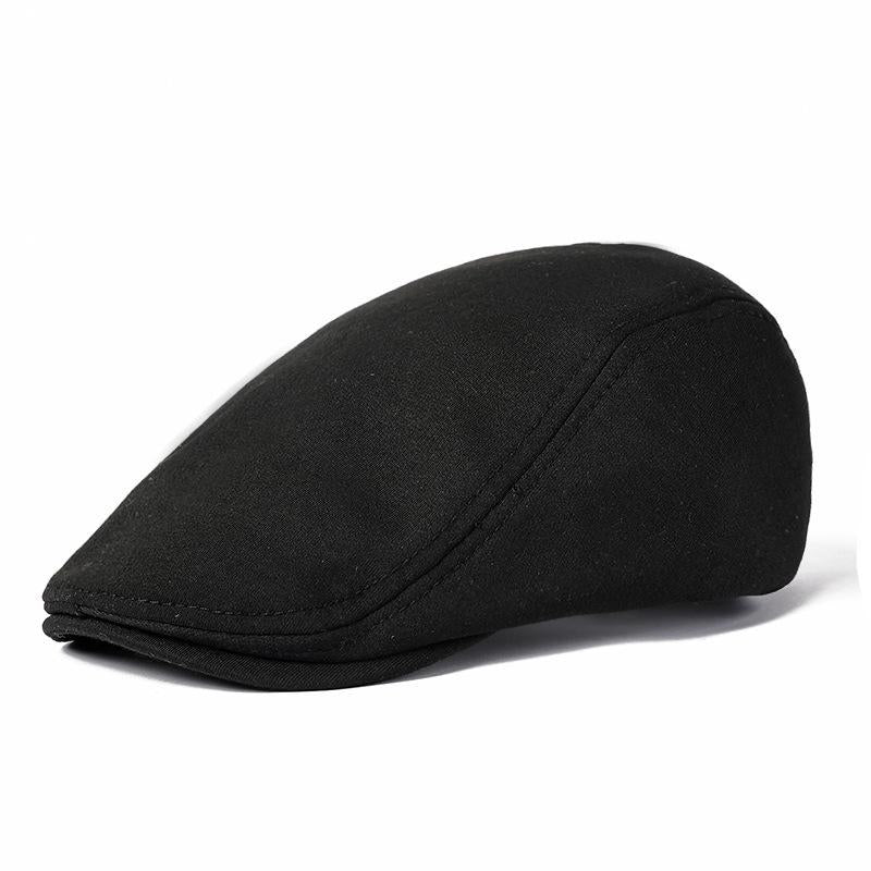 Men's Cotton Flat Top Truck Driving Cap Outdoor Activities Gardening Golf Hiking Travel Irish Newsboy Cap