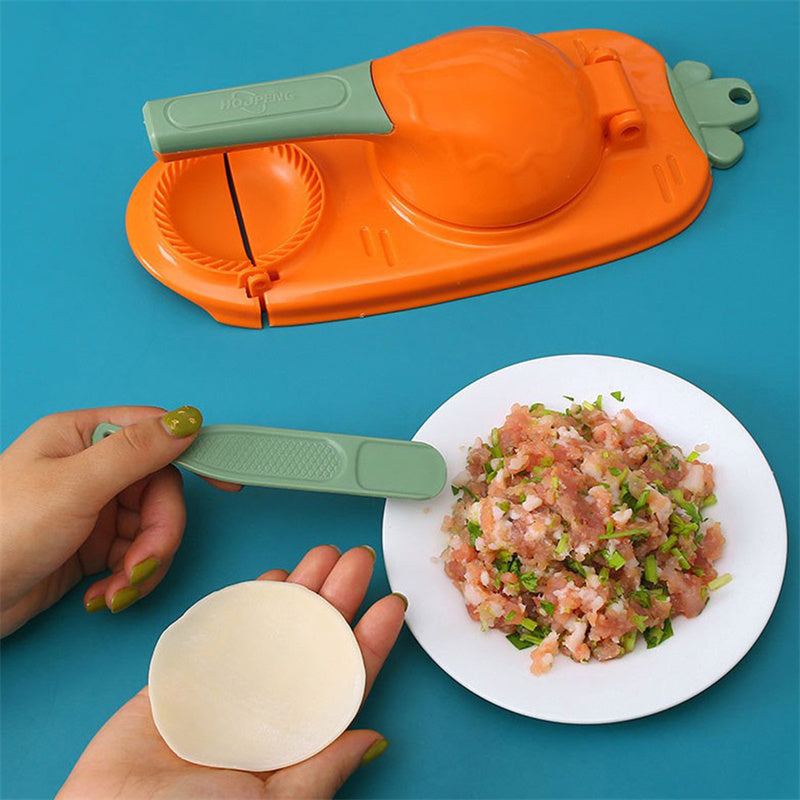 Our New collections  2 In 1 Kitchen Dumpling Making Tool Baking Pastry Manual Artifact For Pressing Dumpling Skin Wrapper Mould Dough Press Maker