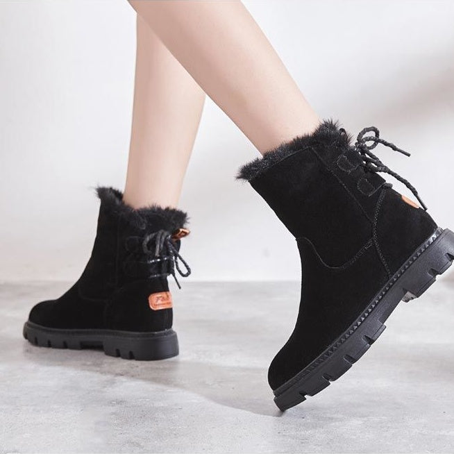 NEW 2025 Autumn and Winter Wild Plus Velvet Cotton Shoes