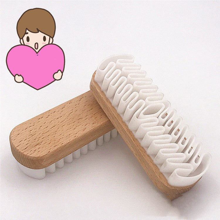 Suede Frosted Leather Rubber Wipe Decontamination Cleaning Shoe Brush