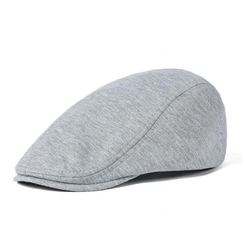 Men's Cotton Flat Top Truck Driving Cap Outdoor Activities Gardening Golf Hiking Travel Irish Newsboy Cap