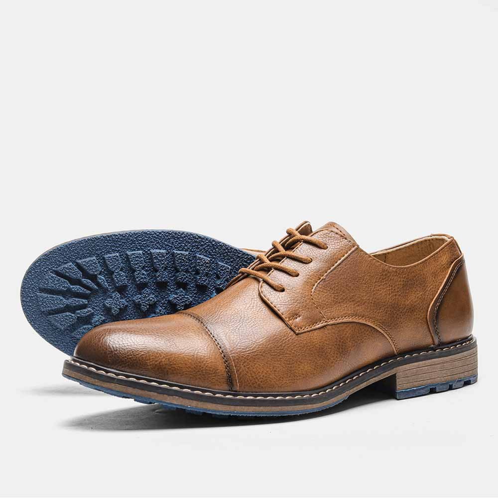 Our Brand New Collection for 2025 Business Formal Wear Cross-border Plus Size Retro Summer Men's Fashion Leather Shoes