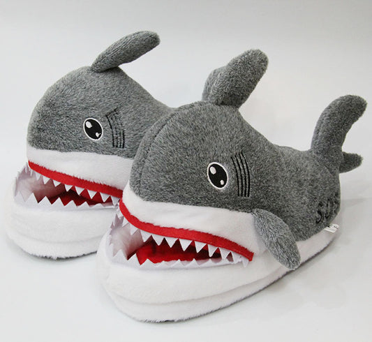 NEW 2024 Winter Bag heel plush shark slippers- FREE SHIPPING