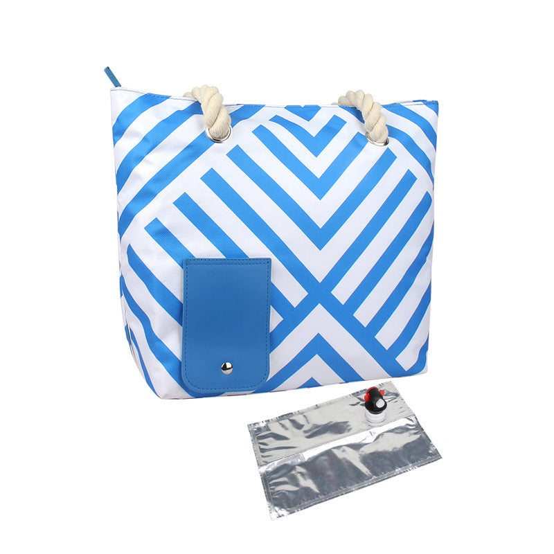New 2024 Fresh juice and Water  Bag Insulated Portable Picnic Hand-held Beach Bag
