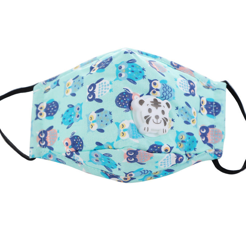 Children's cartoon printed cotton mask
