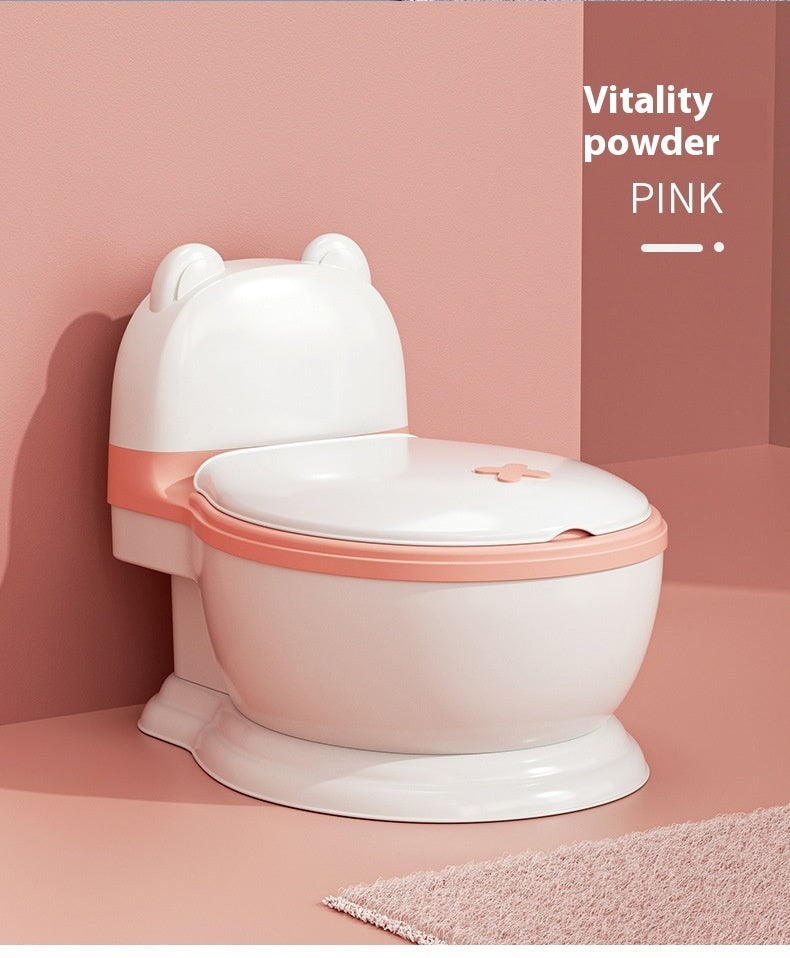 Simulated Enlargement Of Children's Toilet Seat