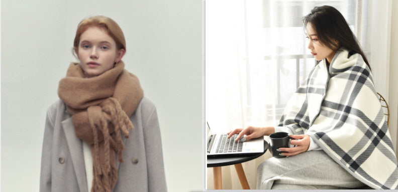 New 2024 All-match Soft Glutinous Idle Style Thermal Long Scarf