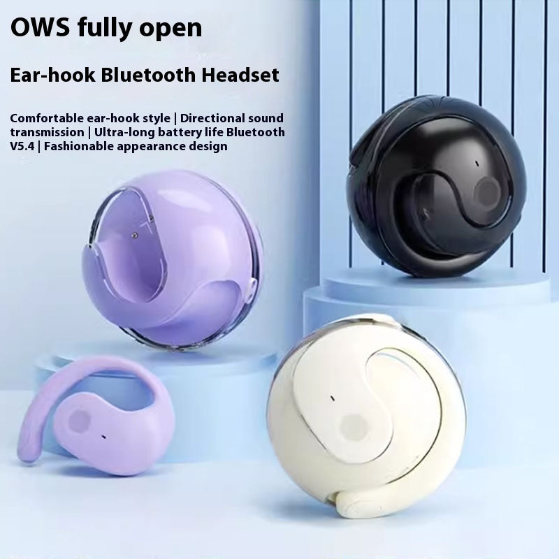 Brand New 2025 AI Translation Small Coconut Ball Wireless Bluetooth Headset Ear-mounted Headset