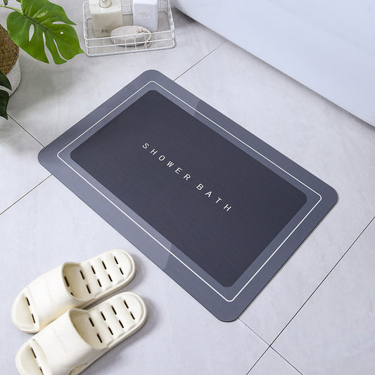 Bathroom Entrance Absorbent Household Crystal Velvet Floor Mat