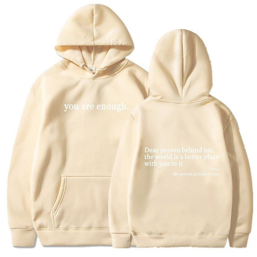 NEW 2024-2025 Women's Brushed Hoody Plain Letters