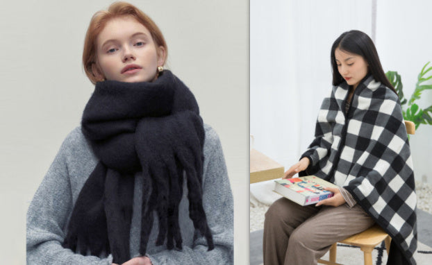 New 2024 All-match Soft Glutinous Idle Style Thermal Long Scarf