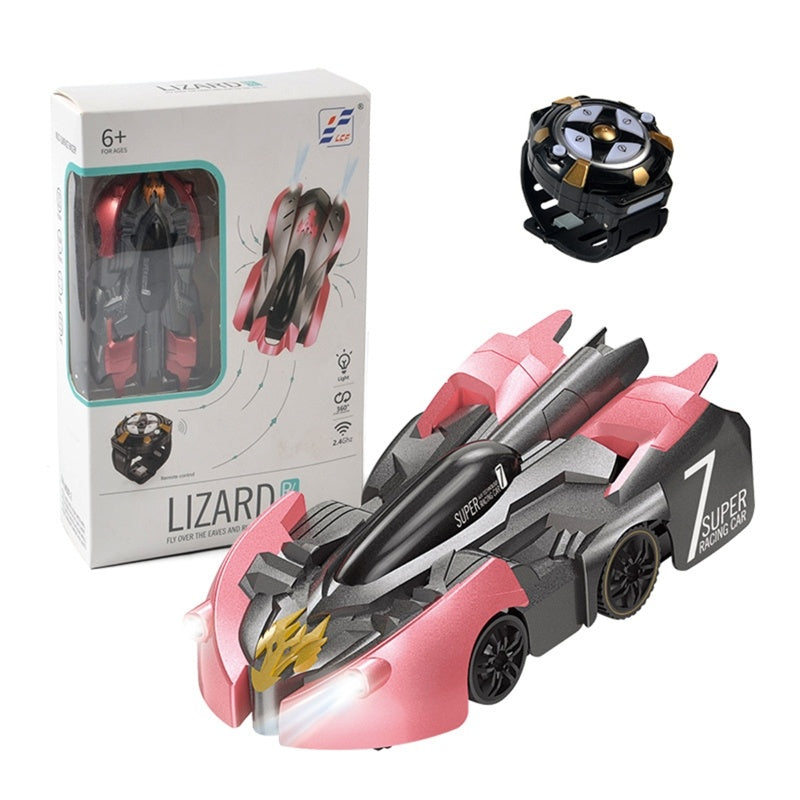 Remote Control Rechargeable Climbing Stunt Car With Watch