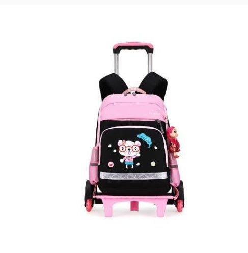 American Detachable Trolley  Bag For Elementary School Students  FREE SHIPPING