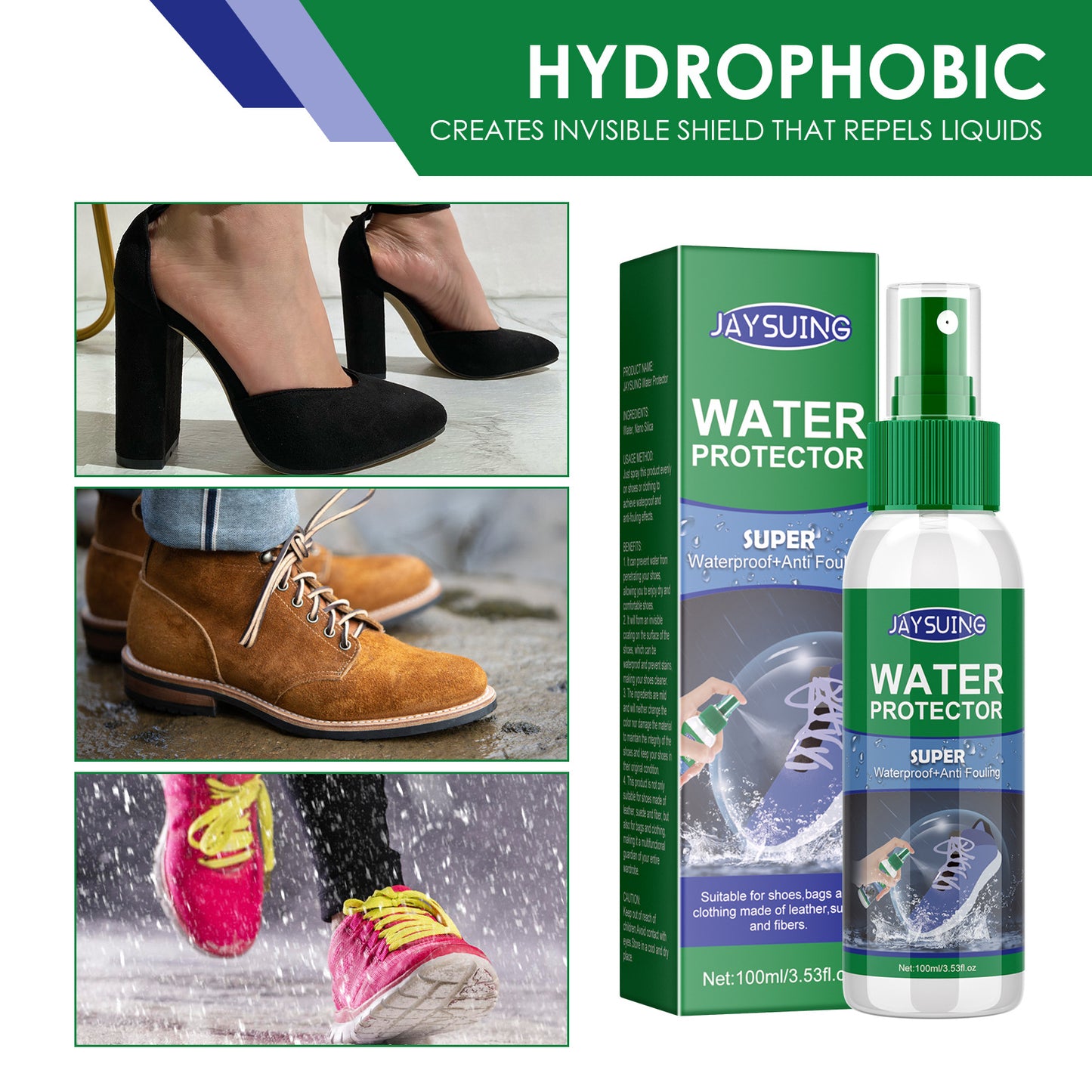 Leather Boots Hydrophobic Cleaning Antifouling Spray