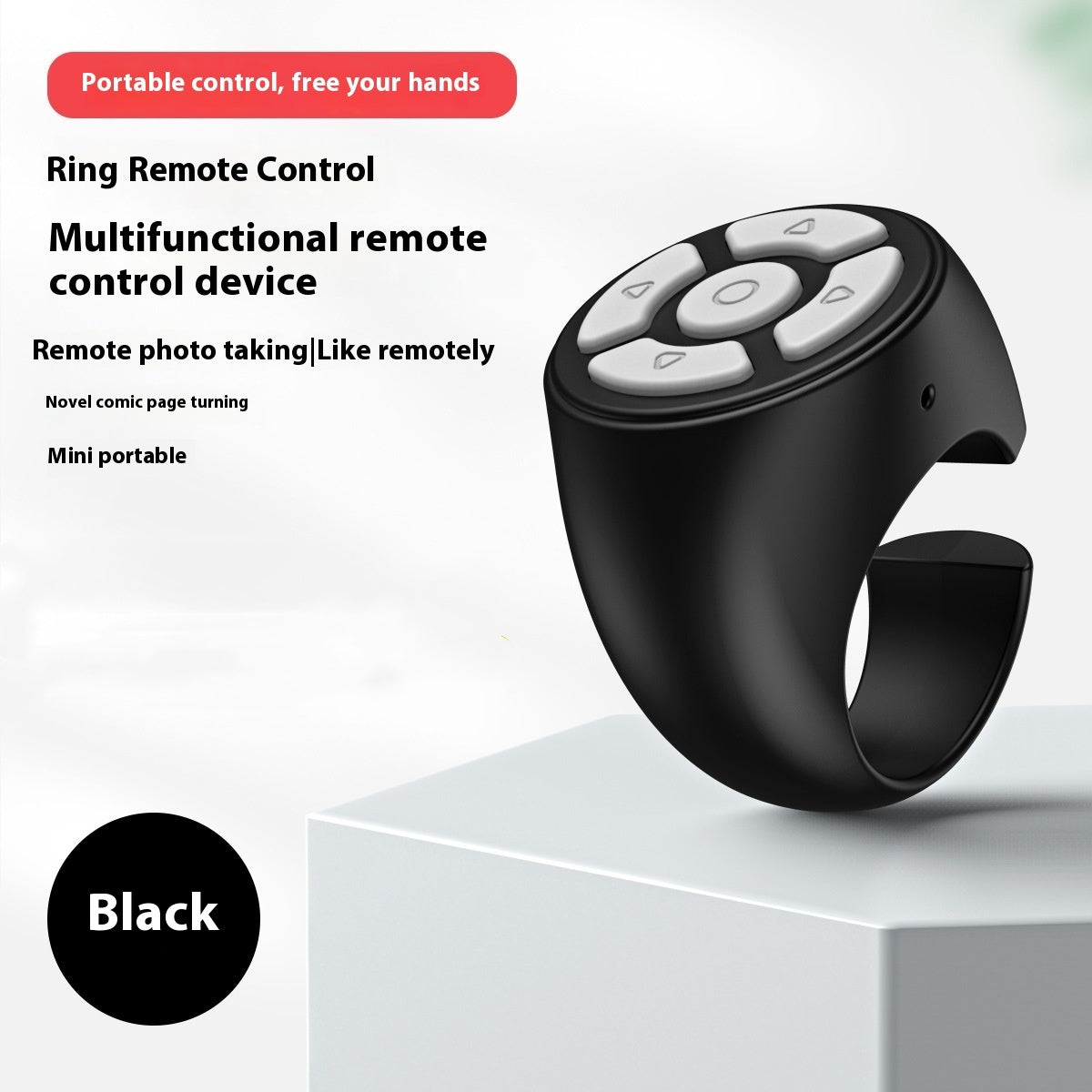 Brand New 2024-2025 Rechargeable Wireless Ring Mobile Phone Bluetooth Remote Control