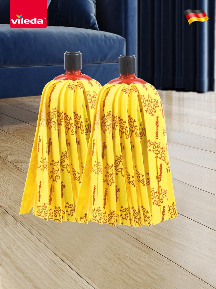 Mop Hand-free Micro-force Vileda2024 New Household Self-wringing Water Non-woven Fabric Mop New Product
