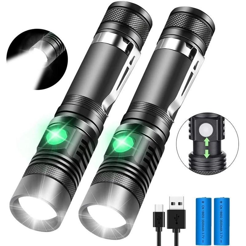 Cross-border hot aluminum alloy A100 flashlight T6 lamp beads telescopic zoom Amazony mini flashlight