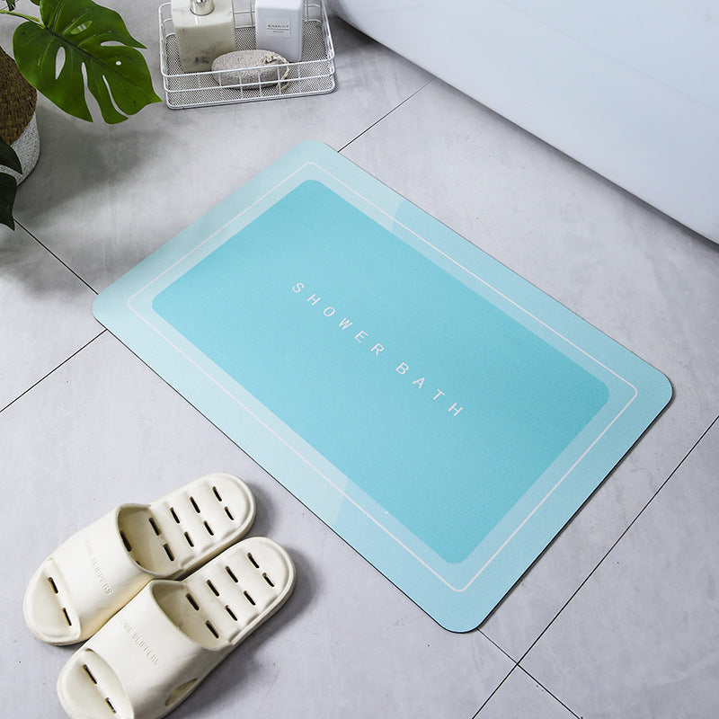 Bathroom Entrance Absorbent Household Crystal Velvet Floor Mat