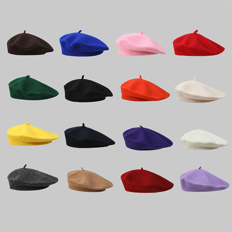 Beret Casual Versatile Women's Dome Painter Hat