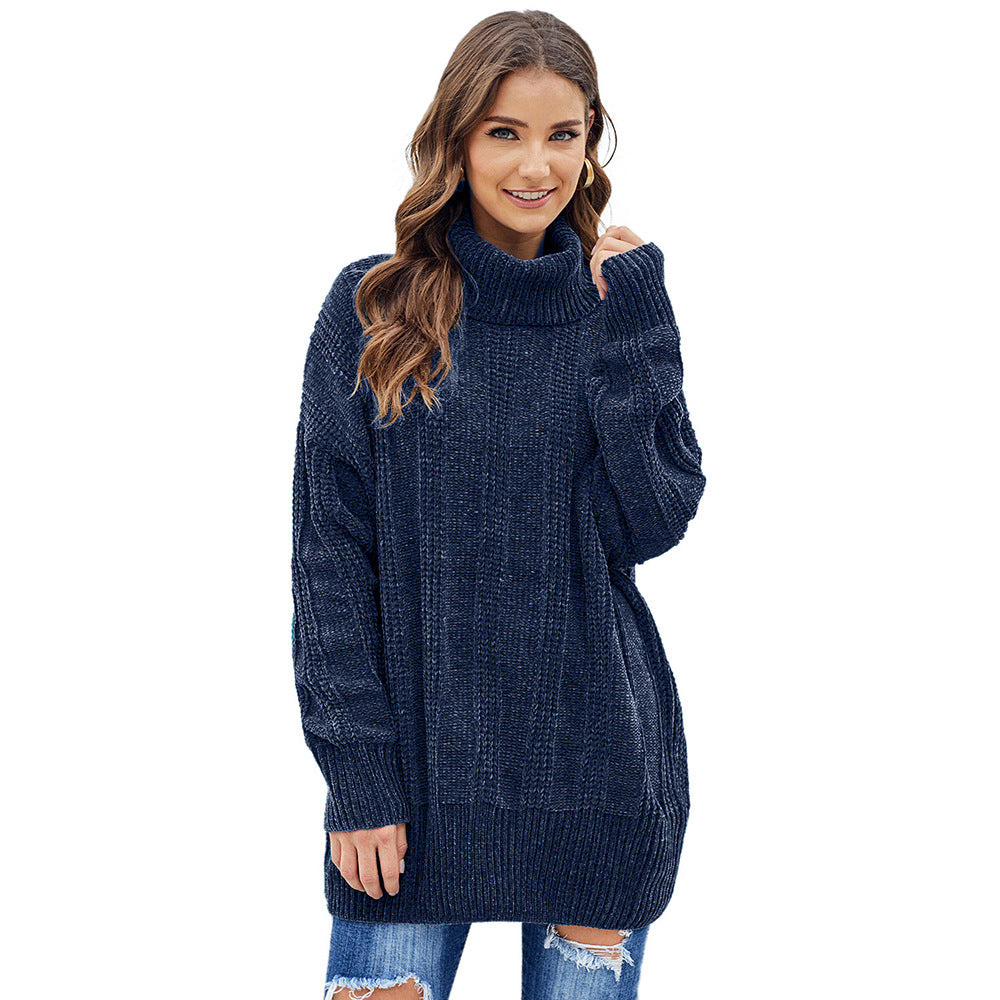 A Turtleneck Sweater With Long Sleeves For Women