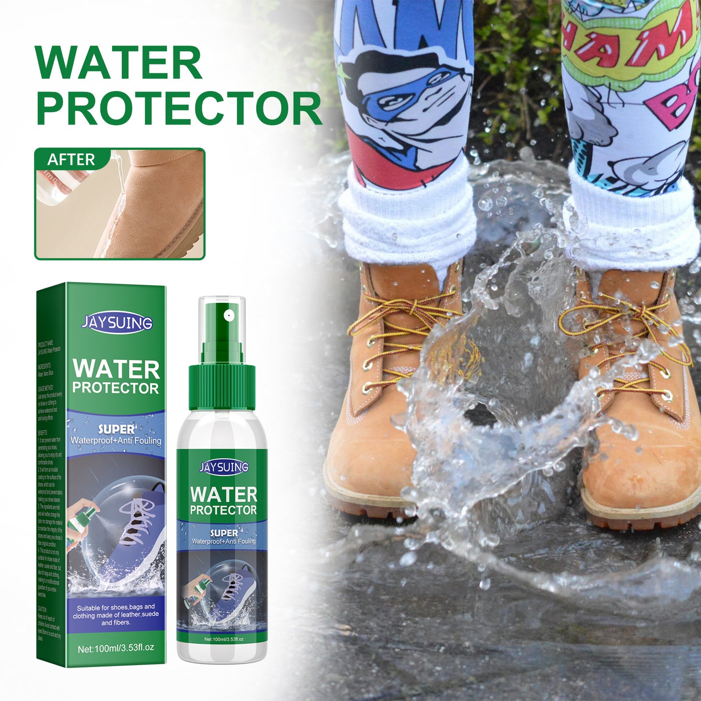 Leather Boots Hydrophobic Cleaning Antifouling Spray