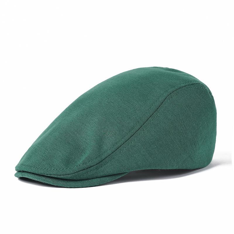 Men's Cotton Flat Top Truck Driving Cap Outdoor Activities Gardening Golf Hiking Travel Irish Newsboy Cap