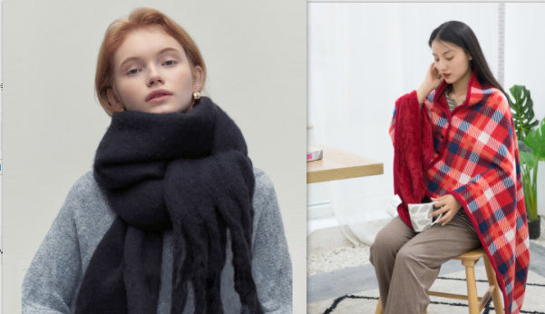 New 2024 All-match Soft Glutinous Idle Style Thermal Long Scarf