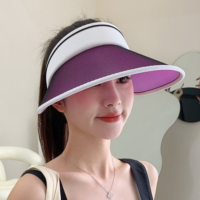 Summer 2025 Brim Fan Sun Bonnet Woman Charging