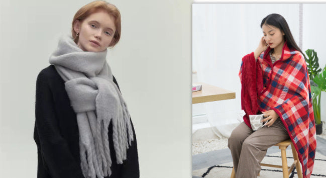 New 2024 All-match Soft Glutinous Idle Style Thermal Long Scarf